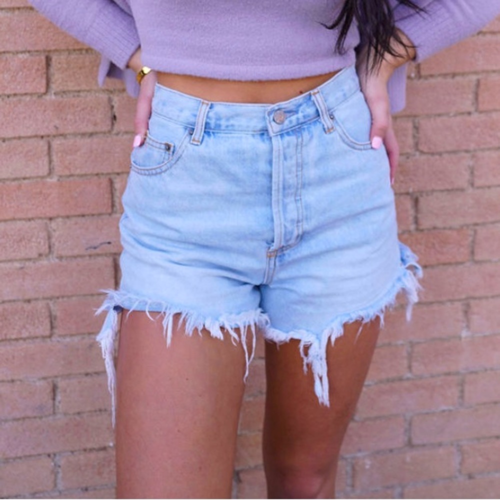 Denim Shorts - Light Wash